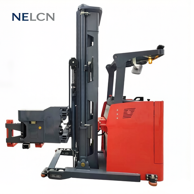 Stand-on Three-Way Stacker