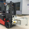 electric forklift with paper roll clamp