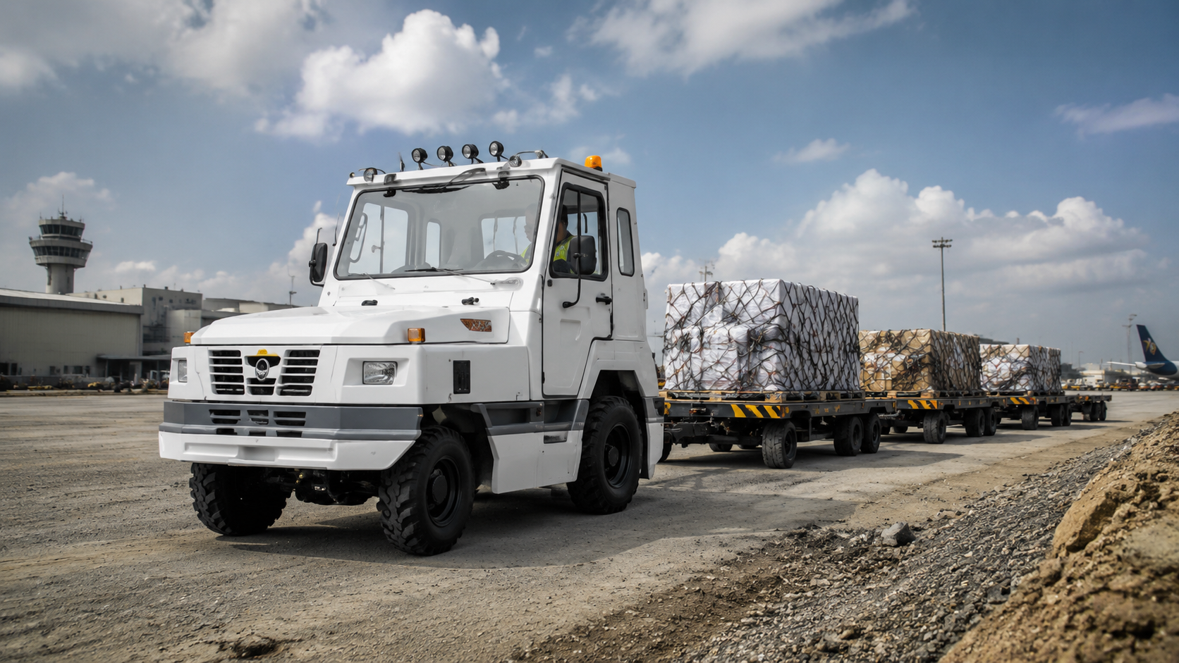 4WD tow tractor