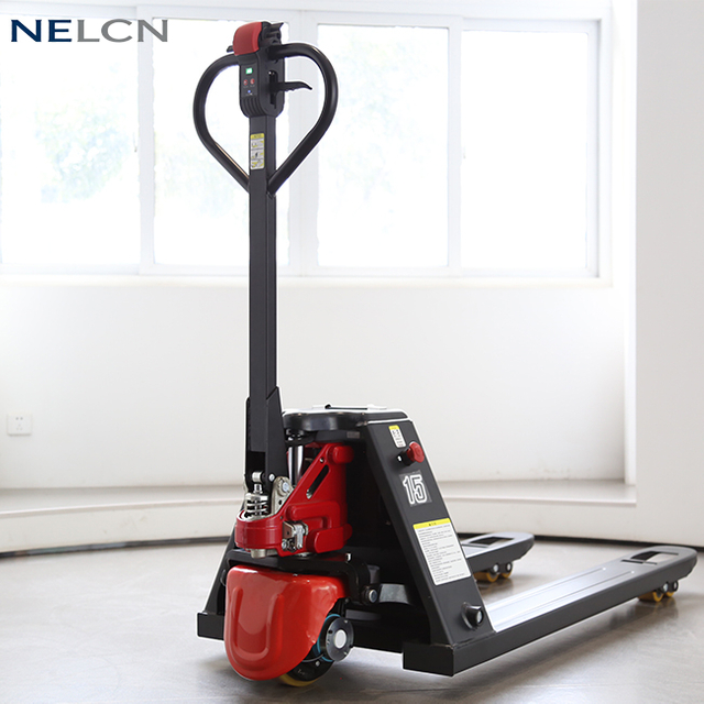 Semi-electric pallet truck