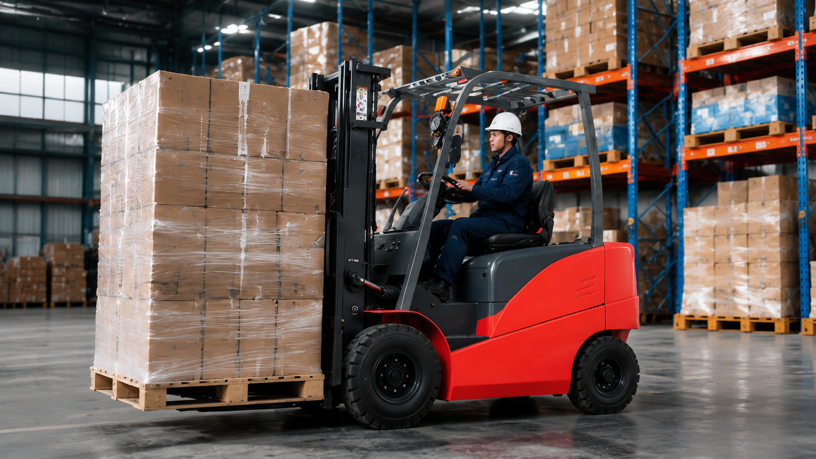4-Wheel Electric Counterbalance Forklift