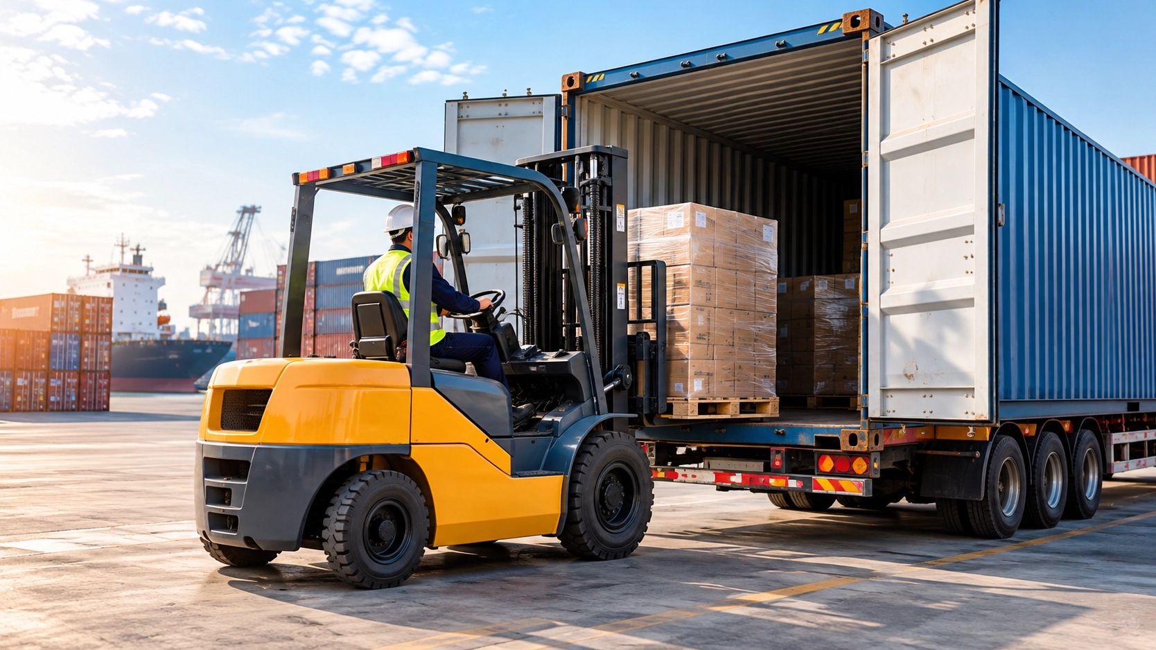 How to Choose the Right Forklift for Loading and Unloading Shipping Containers