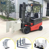electric forklift with paper roll clamp