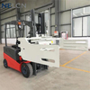 electric forklift with paper roll clamp