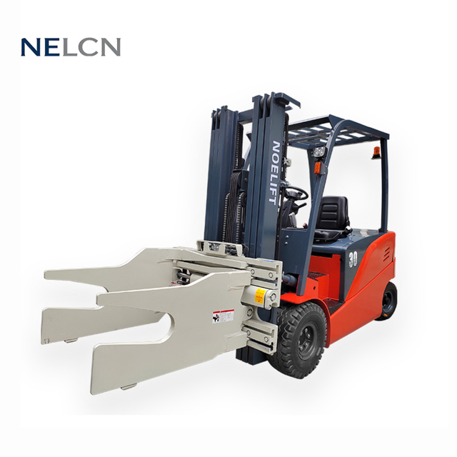 Electric Counterbalance Forklift with Paper Roll Clamp